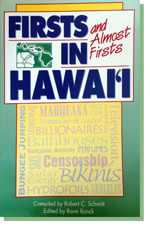 Book cover, Firsts and almost first in Hawaii